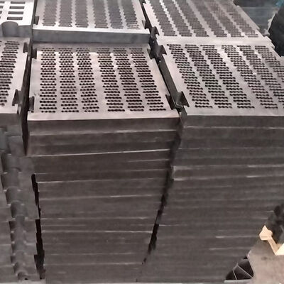 Painel de ecrã de borracha de alto desgaste com buraco ajustável com projeto modular para ecrãs vibrantes de mineração