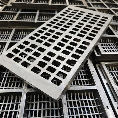Painel de Tela de Borracha de Borda Flexível Tipo SELM com Abertura de 20*5mm com Redução de Ruído de Vibração e Borracha de Alto Desgaste + Estrutura de Aço