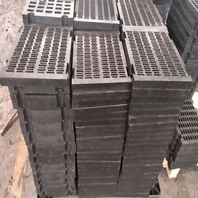 Painel de tela de borracha reforçada de aço de 70 mm de espessura para filtragem grosseira