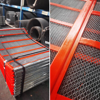 Poli-Ripple Self-cleaning Wire Mesh Para Negro Vibrating Quarry Mineração Sieving