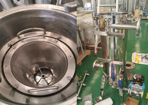 Polissagem de autolimpeza de filtro de raspador interno para filtragem de leite de soja