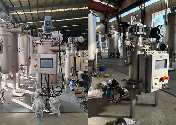 Carcaça de filtro autolimpante para filtragem industrial