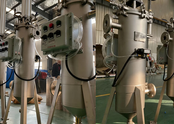 Filtro raspador autolimpante automático industrial para petroquímica