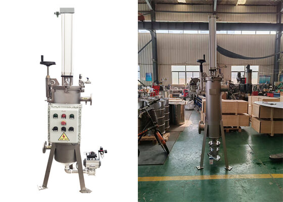 Filtro raspador pneumático com autolimpeza automática