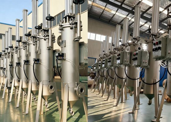 Carcaça de filtro autolimpante de raspagem pneumática