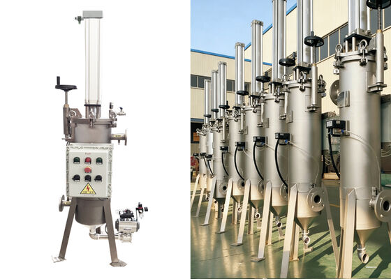 Filtro raspador autolimpante automático industrial para petroquímica
