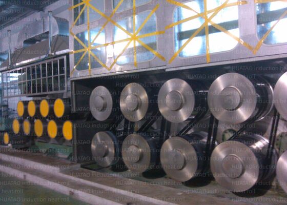 Velocidade linear máxima 5000m Minmax 500m/Min Induction Heating Roller Godet Roller máximo 420℃