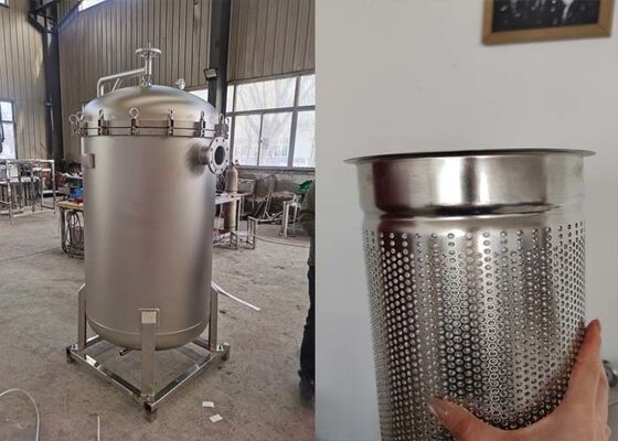 Alojamento de filtro líquido SS304/316 e alojamento de filtro de saco múltiplo para filtragem de vinho