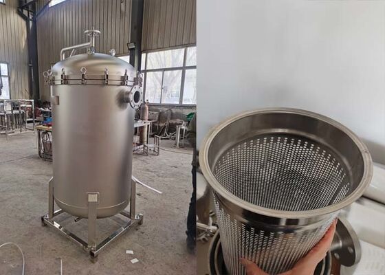 Filtragem de alta precisão Filtro de sacos industriais de abertura rápida