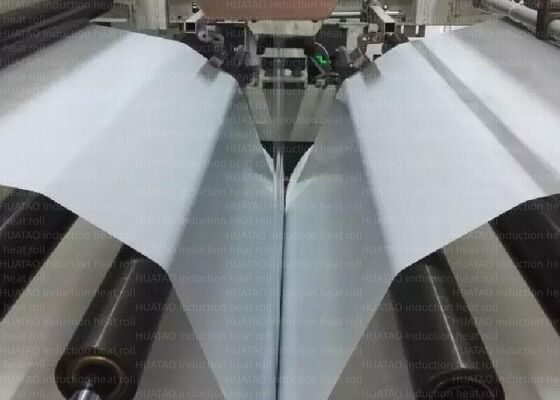 Velocidade linear máxima 150m min rolo de aquecimento por indução de cromo duro pressão linear 200 a 300psi