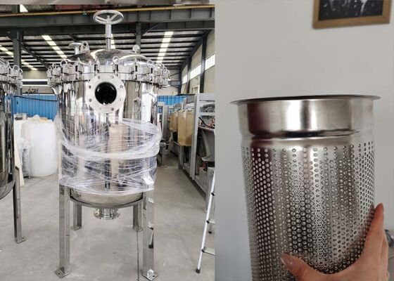 Alojamento de filtro dos SS multi filtro de saco de 5 mícrons para a filtragem de revestimento da pintura