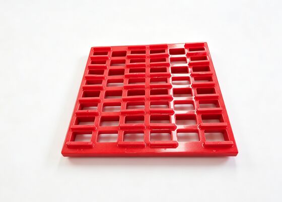 Malha de tela de poliuretano com furos cônicos para mineração de desempenho antientupimento