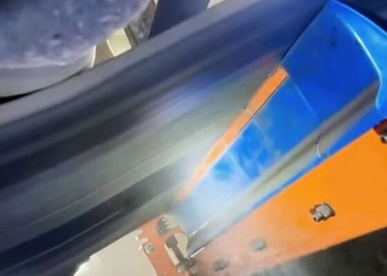 Transporte alto azul da resistência de desgaste da lâmina azul do plutônio do raspador secundário do líquido de limpeza de correia do poliuretano