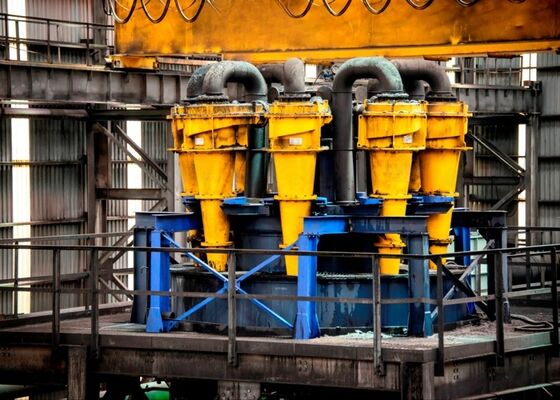 Equipamento de classificação de lama de alta eficiência para hidrociclone de mineração revestido de cerâmica