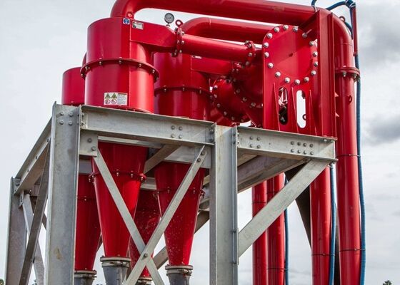 Hidrociclone de grande capacidade com revestimento de PU resistente ao desgaste para purificação de águas residuais industriais e separação de minas