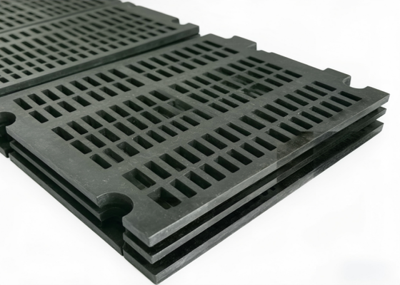 Placas de proteção de borracha industrial para equipamento de separação de minas