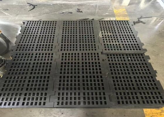 Superfície de tela de borracha de mineração para separação eficiente de materiais