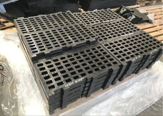 Superfície de triagem de borracha durável para plantas de processamento mineral