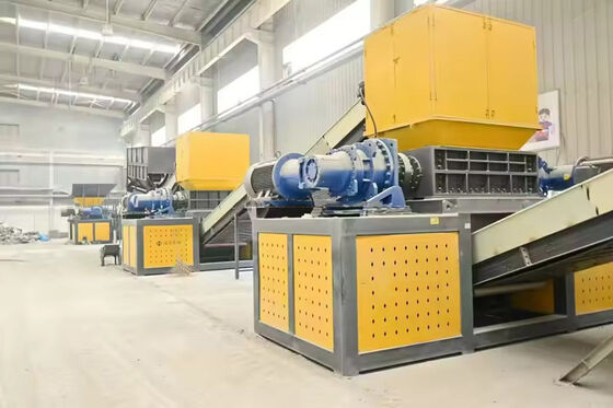 800 kg/h Duplo triturador de pneus para linha de borracha em pó