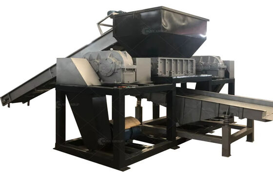Máquina trituradora de motor duplo 30kW×2 para processamento de RSU