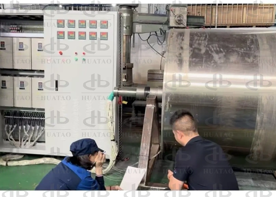 Rolo de aquecimento por indução de propagação de calor uniforme de comprimento total para peças de lítio e prensa quente não tecida