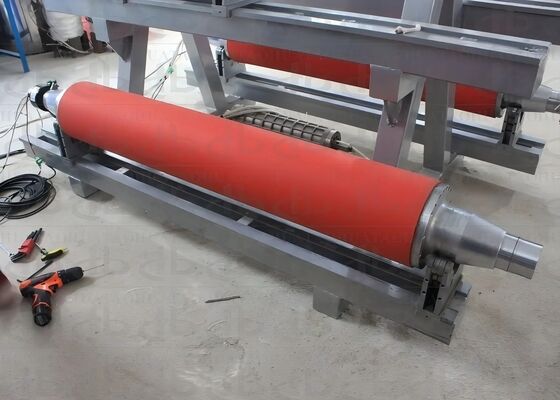 Rolo de aquecimento por indução de construção com eficiência de aquecimento duplicada para calandragem à prova de laser e filme extensível