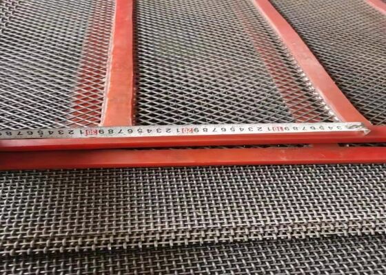 Rede de tela de mineração com auto-limpeza e projeto anti-obstrução