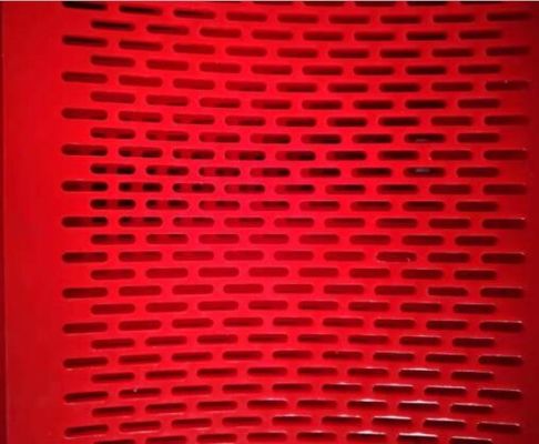 Resistência de abrasão alta que aperta a tela material do fluxo da aleta do poliuretano para a tela de carvão