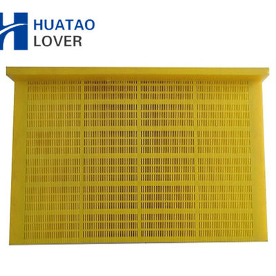 Painel de Tela Vibratória Modular de Desaguamento com 305mm de Largura, Estrutura de Aço e Superfície de Poliuretano para Areia e Cascalho
