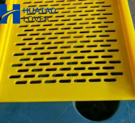 Abertura da tela 3x10mm do poliuretano das esteiras do falhanço de aleta para a lavagem de carvão