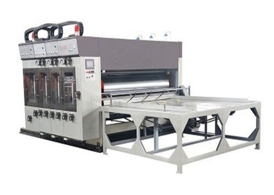 Máquina semi automática da impressão e de entalho da máquina do cartão ondulado